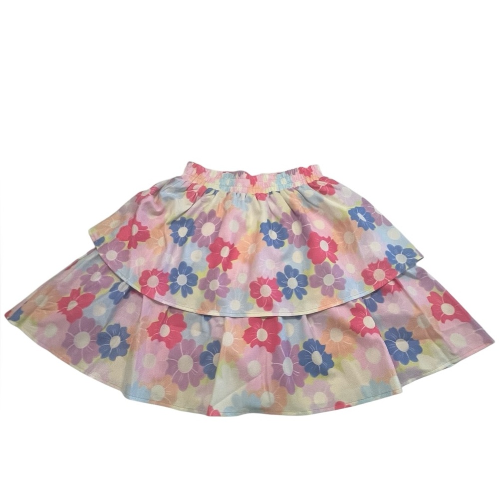EUC SSYS 2 Piece Pastel Floral Skort and Top Size XS. - Picture 7 of 13